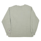 CHAMPION Mens Grey Sweatshirt Crew Neck L Cotton Blend Pullover Casual