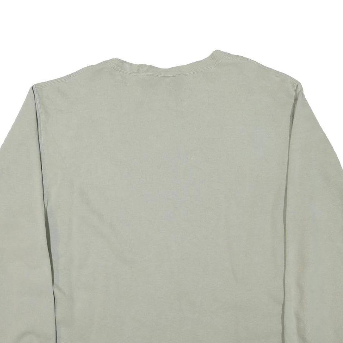 CHAMPION Mens Grey Sweatshirt Crew Neck L Cotton Blend Pullover Casual