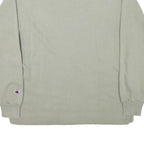 CHAMPION Mens Grey Sweatshirt Crew Neck L Cotton Blend Pullover Casual