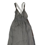 EMPORIO ARMANI Womens Grey Polyester Maxi Dress Sleeveless Size M Elegant Print