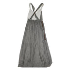 EMPORIO ARMANI Womens Grey Polyester Maxi Dress Sleeveless Size M Elegant Print