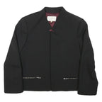 SANDRO Womens Black Tailored Jacket XS Polyester Blend Plain Classic