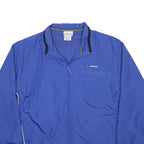REEBOK Womens Blue Lightweight Jacket UK 14 Polyester Zip Casual Sportswear