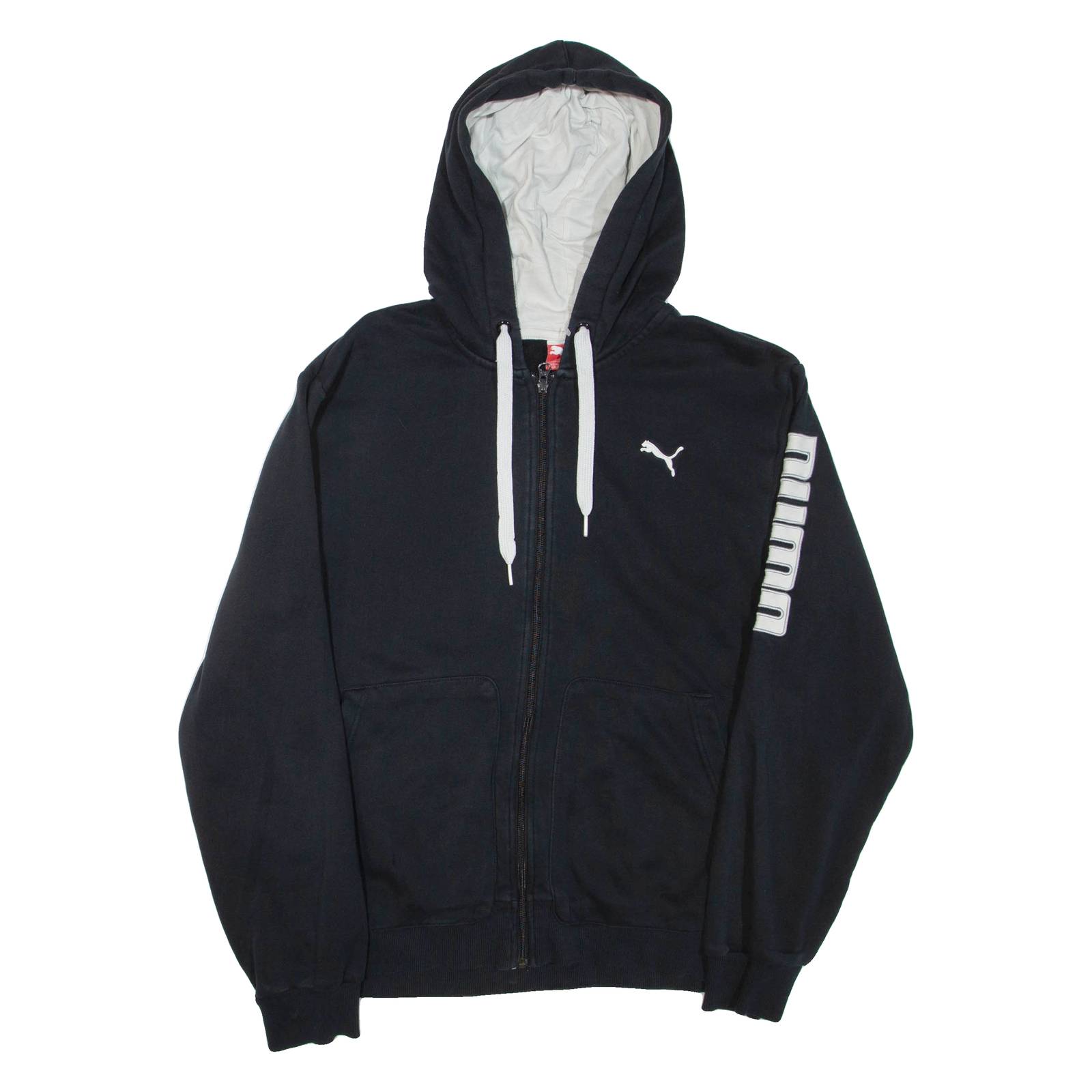PUMA Mens Black Hoodie Full Zip M