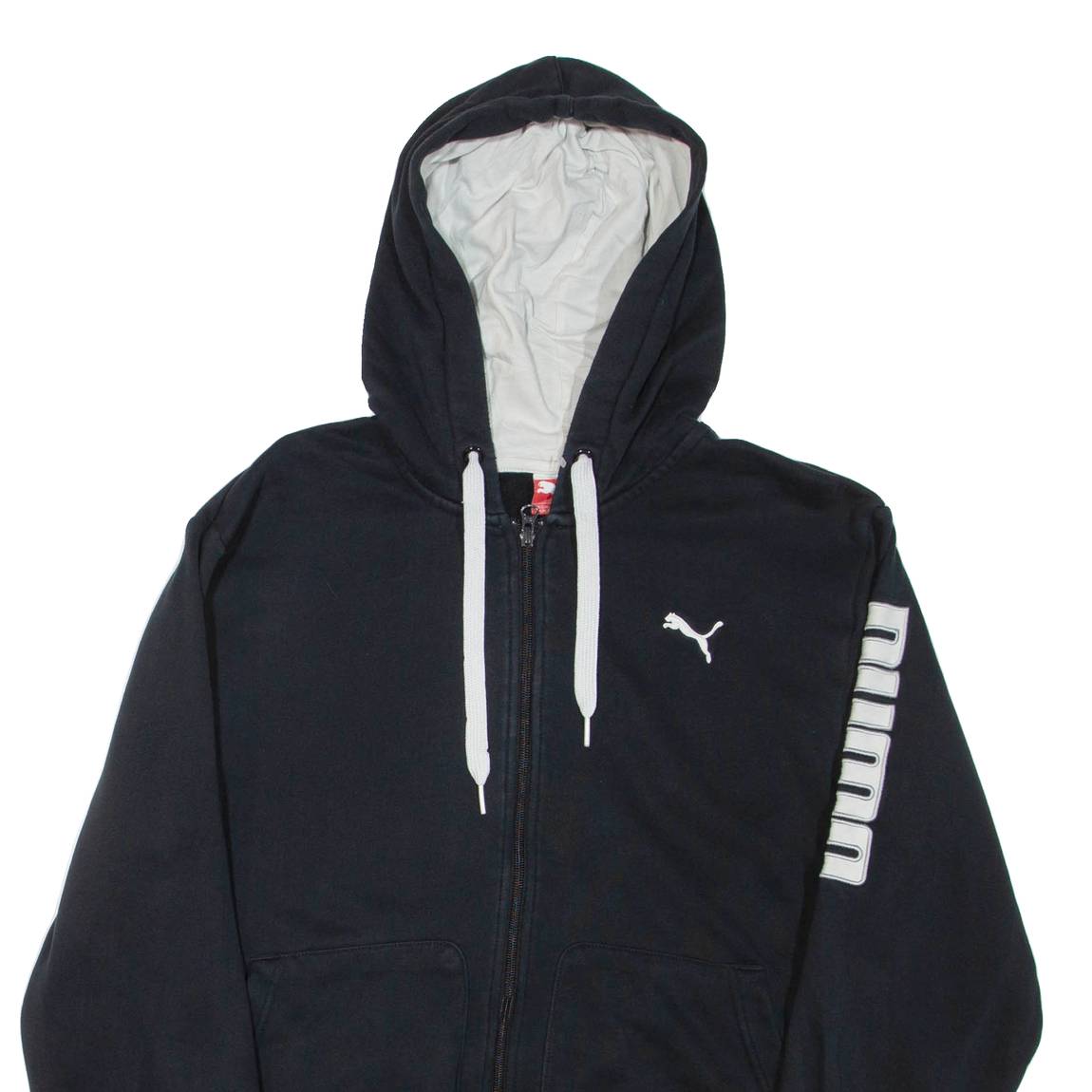PUMA Mens Black Hoodie Full Zip M