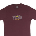 VANS Mens Maroon Crew Neck Graphic T-Shirt M Cotton Blend Casual