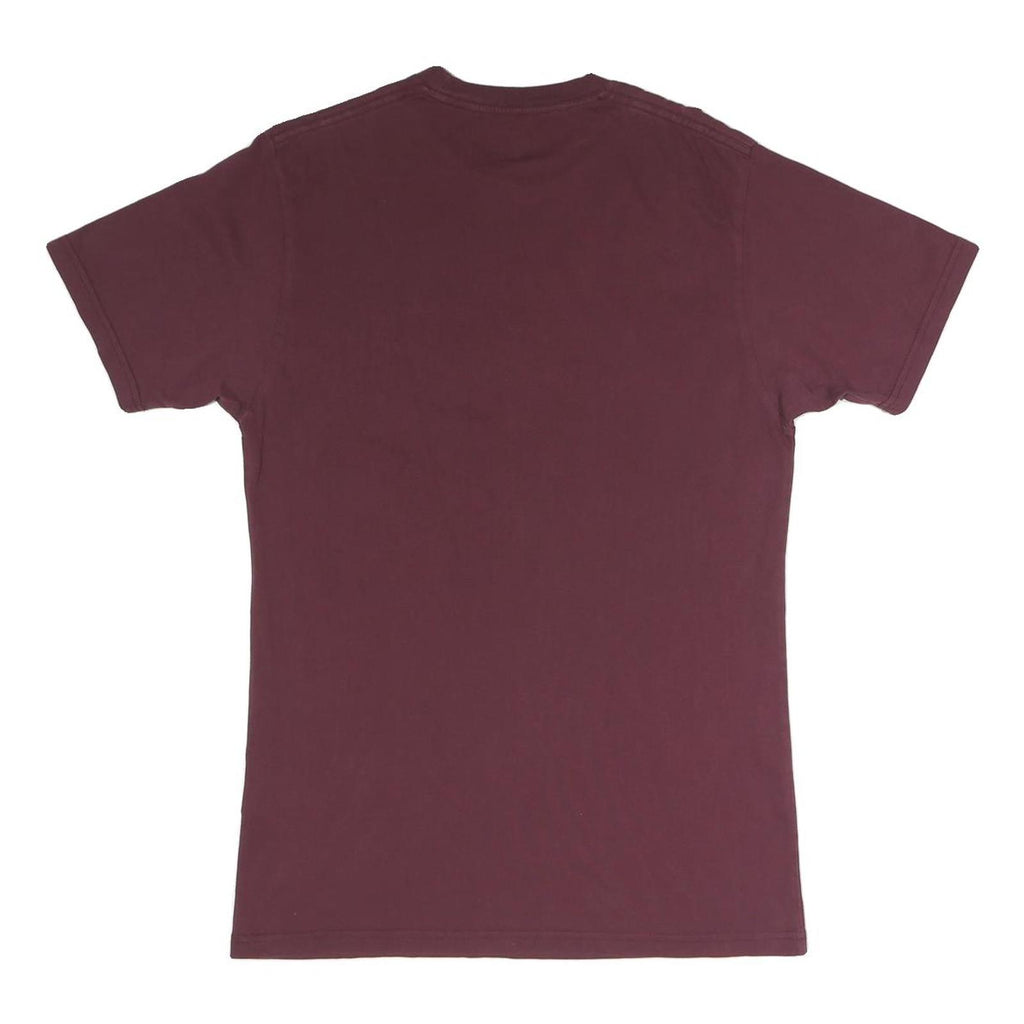 VANS Mens Maroon Crew Neck Graphic T-Shirt M Cotton Blend Casual