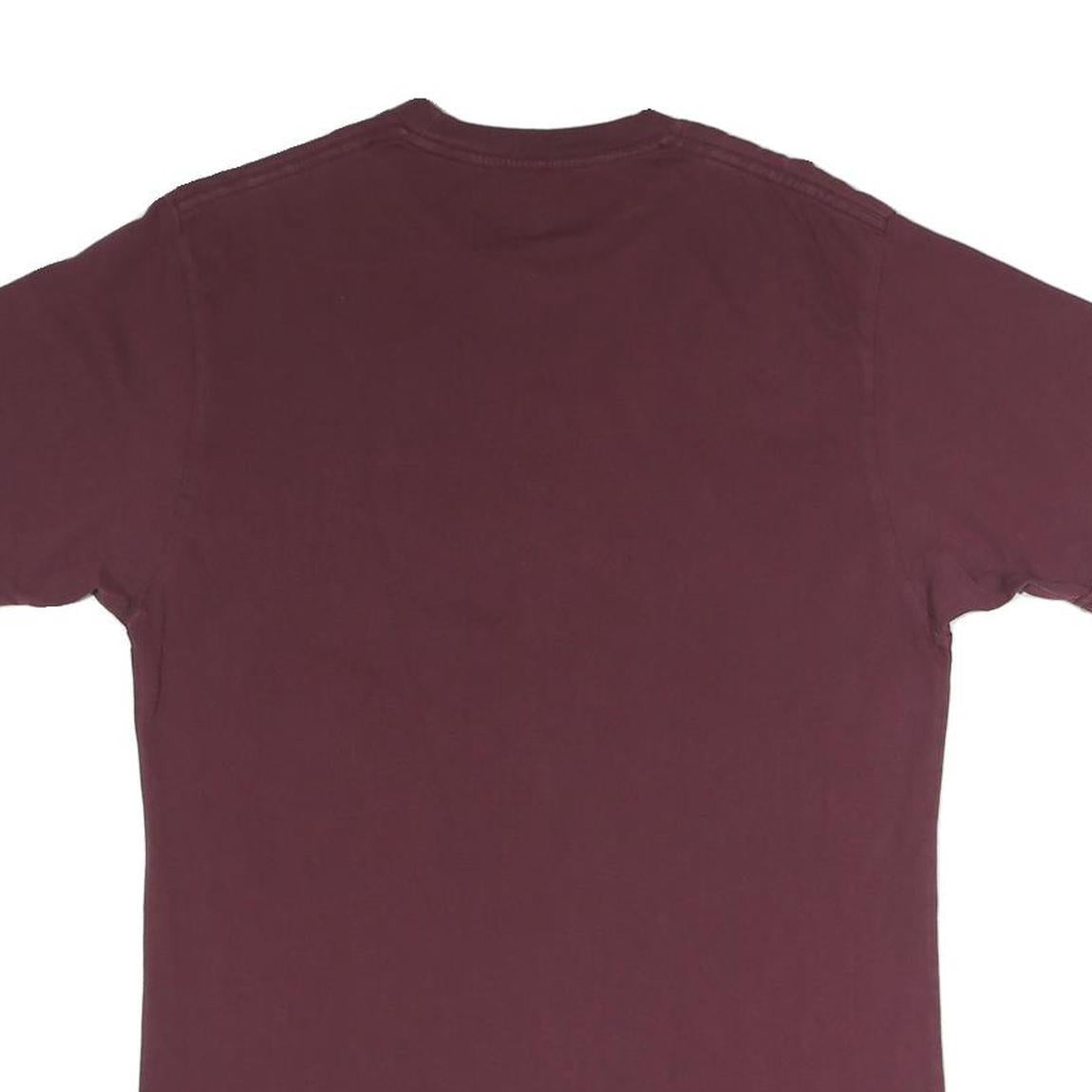 VANS Mens Maroon Crew Neck Graphic T-Shirt M Cotton Blend Casual