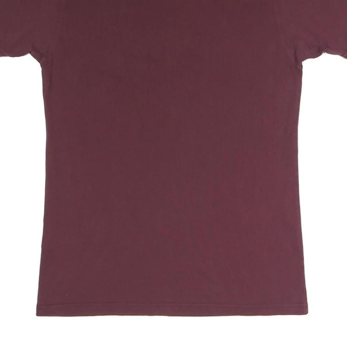 VANS Mens Maroon Crew Neck Graphic T-Shirt M Cotton Blend Casual