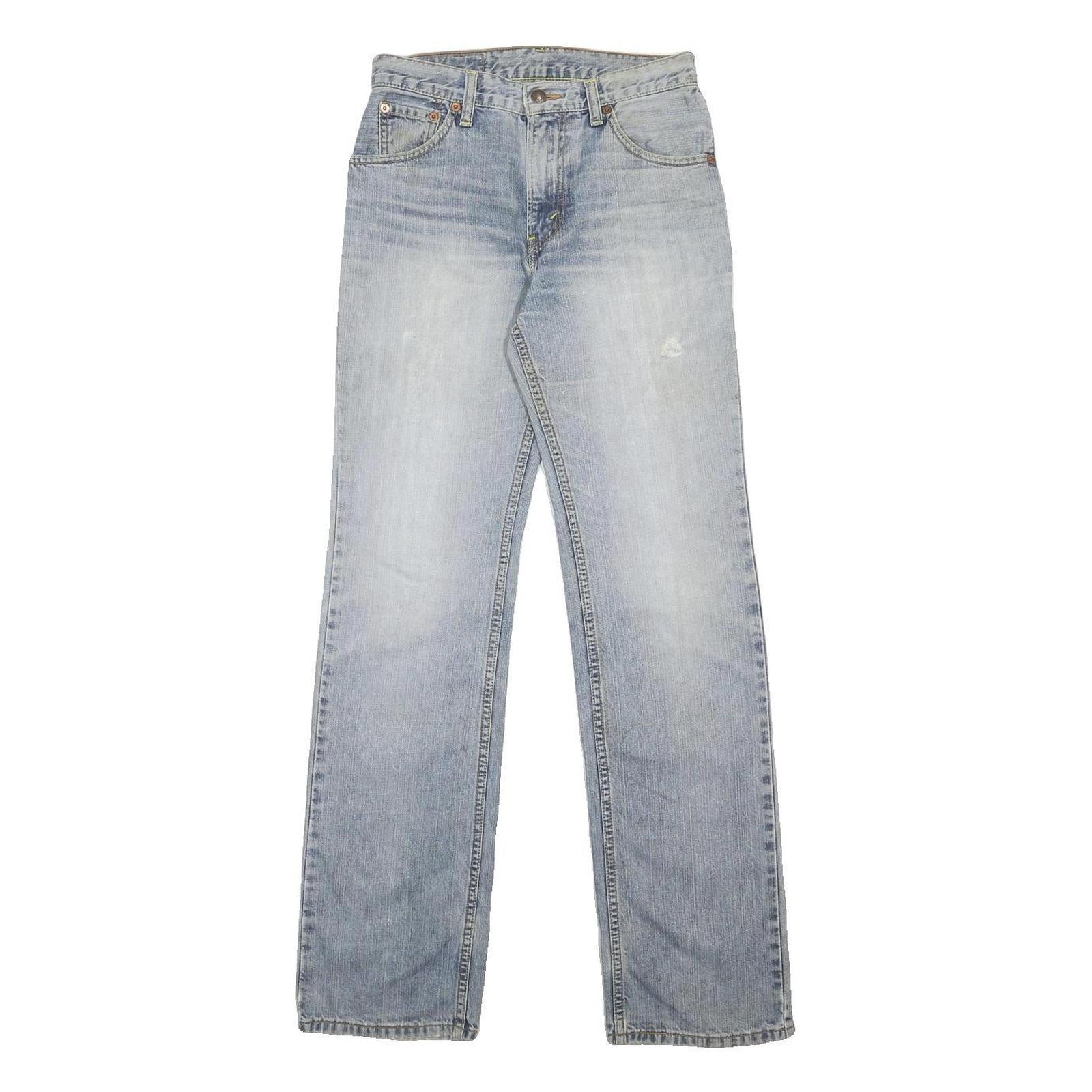 LEVI'S 505 Mens Jeans Blue Regular Straight Denim Medium W28 L32 Classic Fit Zip
