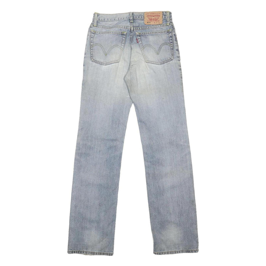 LEVI'S 505 Mens Jeans Blue Regular Straight Denim Medium W28 L32 Classic Fit Zip