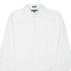 BANANA REPUBLIC Mens Plain Shirt White Long Sleeve L