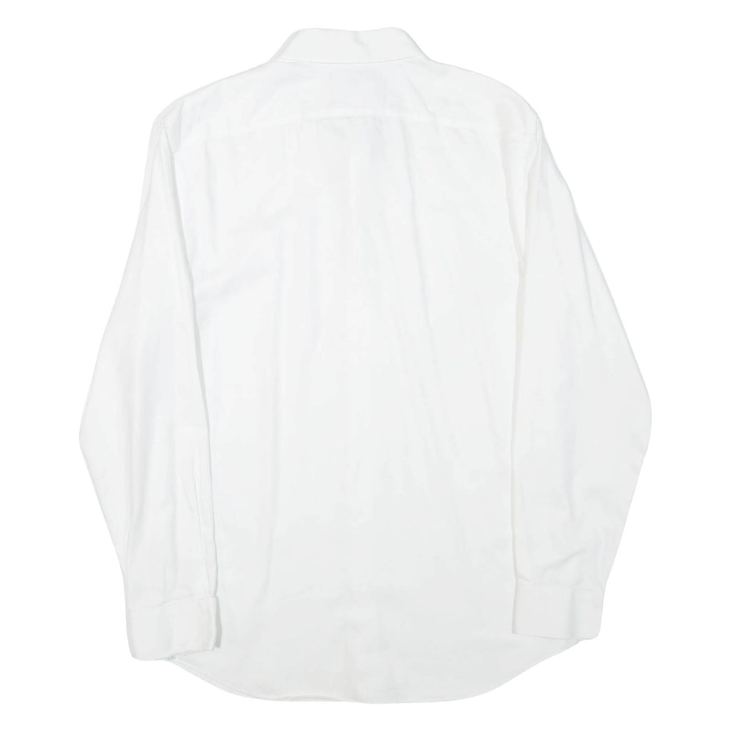 BANANA REPUBLIC Mens Plain Shirt White Long Sleeve L