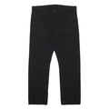 LEVI'S 513 Mens Slim Black Denim Raw Jeans W36 L30 Cotton Blend Zip Pockets