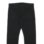LEVI'S 513 Mens Slim Black Denim Raw Jeans W36 L30 Cotton Blend Zip Pockets