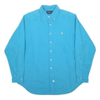 RALPH LAUREN Mens Blue XL Cotton Shirt Button-Down Collar Long Sleeve Casual
