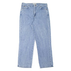 LEE Womens Jeans Blue Relaxed Straight W32 L29