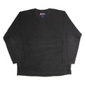 CHAPS RALPH LAUREN Mens Jumper Black V-Neck Tight Knit L