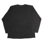 CHAPS RALPH LAUREN Mens Jumper Black V-Neck Tight Knit L
