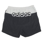 ADIDAS Mens Shorts Black & White Casual XL W34 Polyester Blend Sportswear