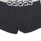 ADIDAS Mens Shorts Black & White Casual XL W34 Polyester Blend Sportswear