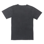 Mens Black Cotton Graphic T-Shirt S Short Sleeve Crew Neck Science Art