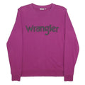 WRANGLER Womens Purple Crew Neck XS Cotton Blend Sweatshirt Pullover Logo