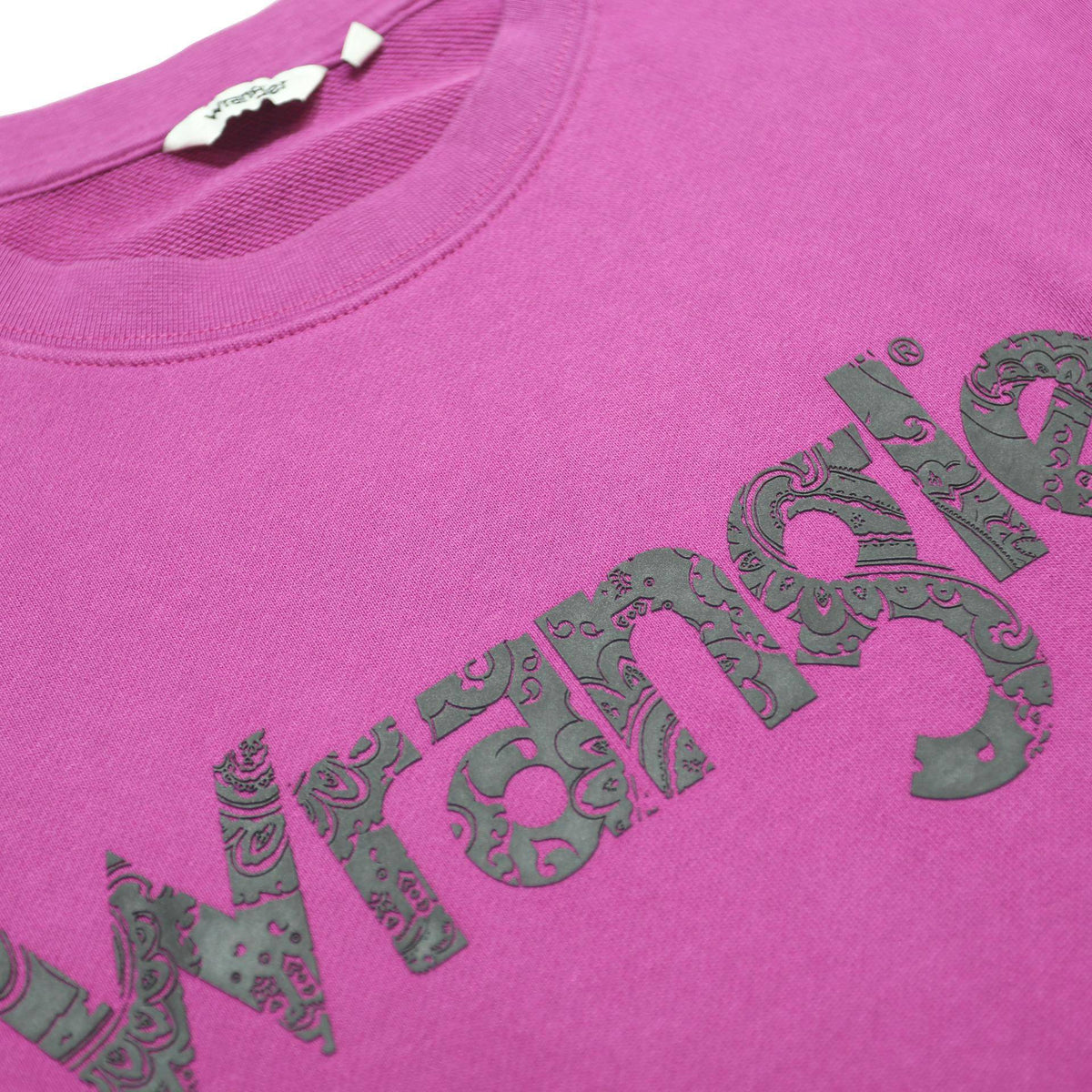 WRANGLER Womens Purple Crew Neck XS Cotton Blend Sweatshirt Pullover Logo