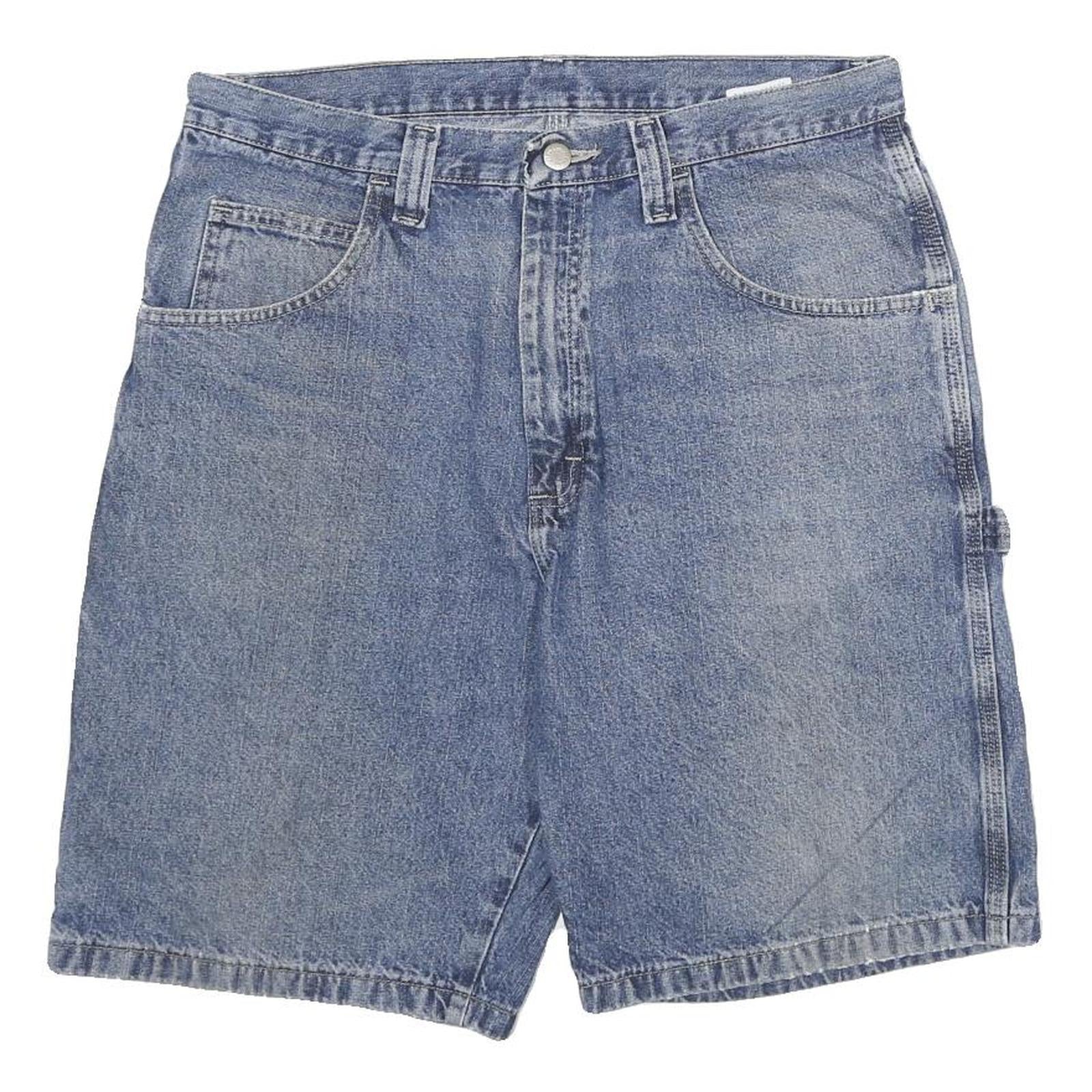 DICKIES Mens Denim Blue Carpenter Shorts XL W33 Utility Casual Workwear