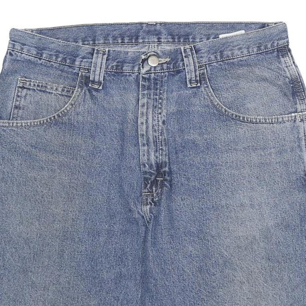 DICKIES Mens Denim Blue Carpenter Shorts XL W33 Utility Casual Workwear