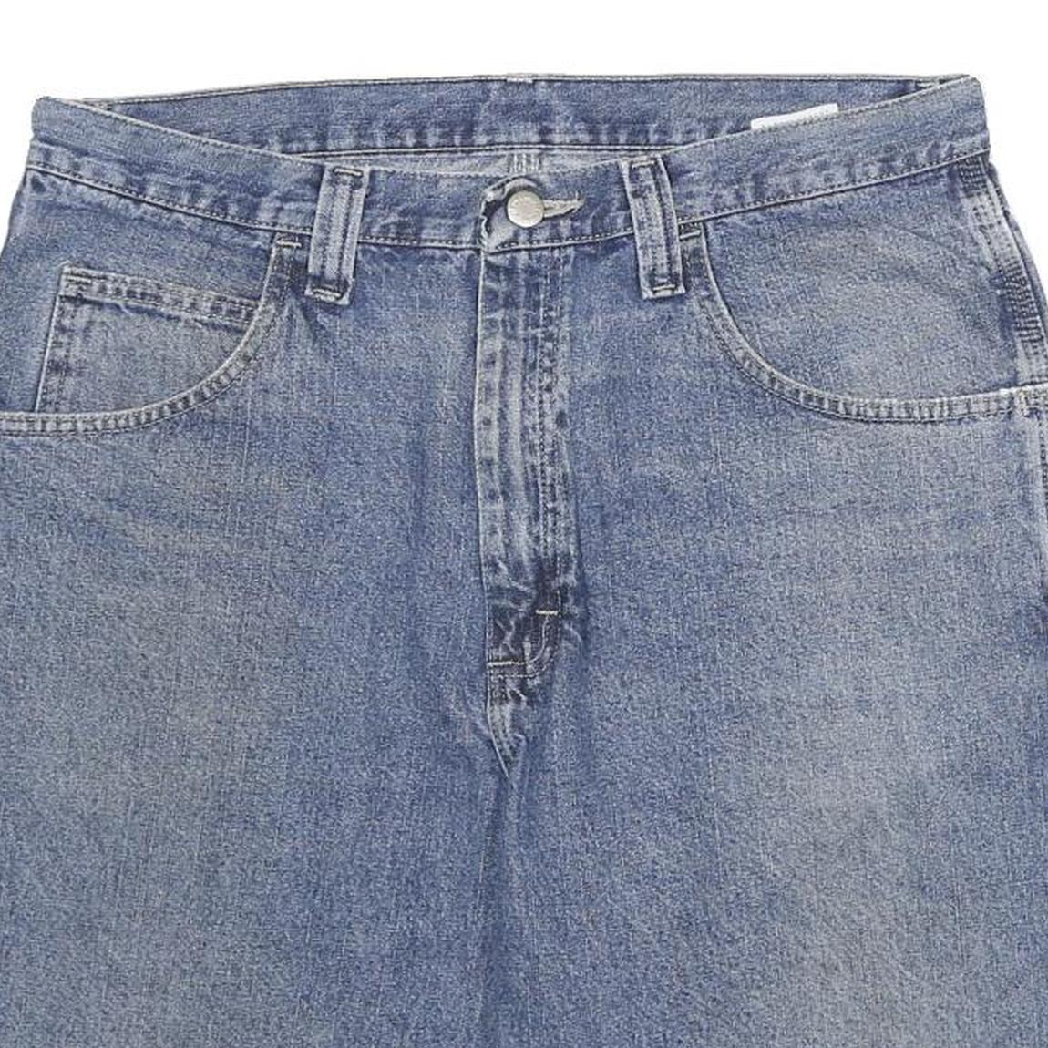 DICKIES Mens Denim Blue Carpenter Shorts XL W33 Utility Casual Workwear