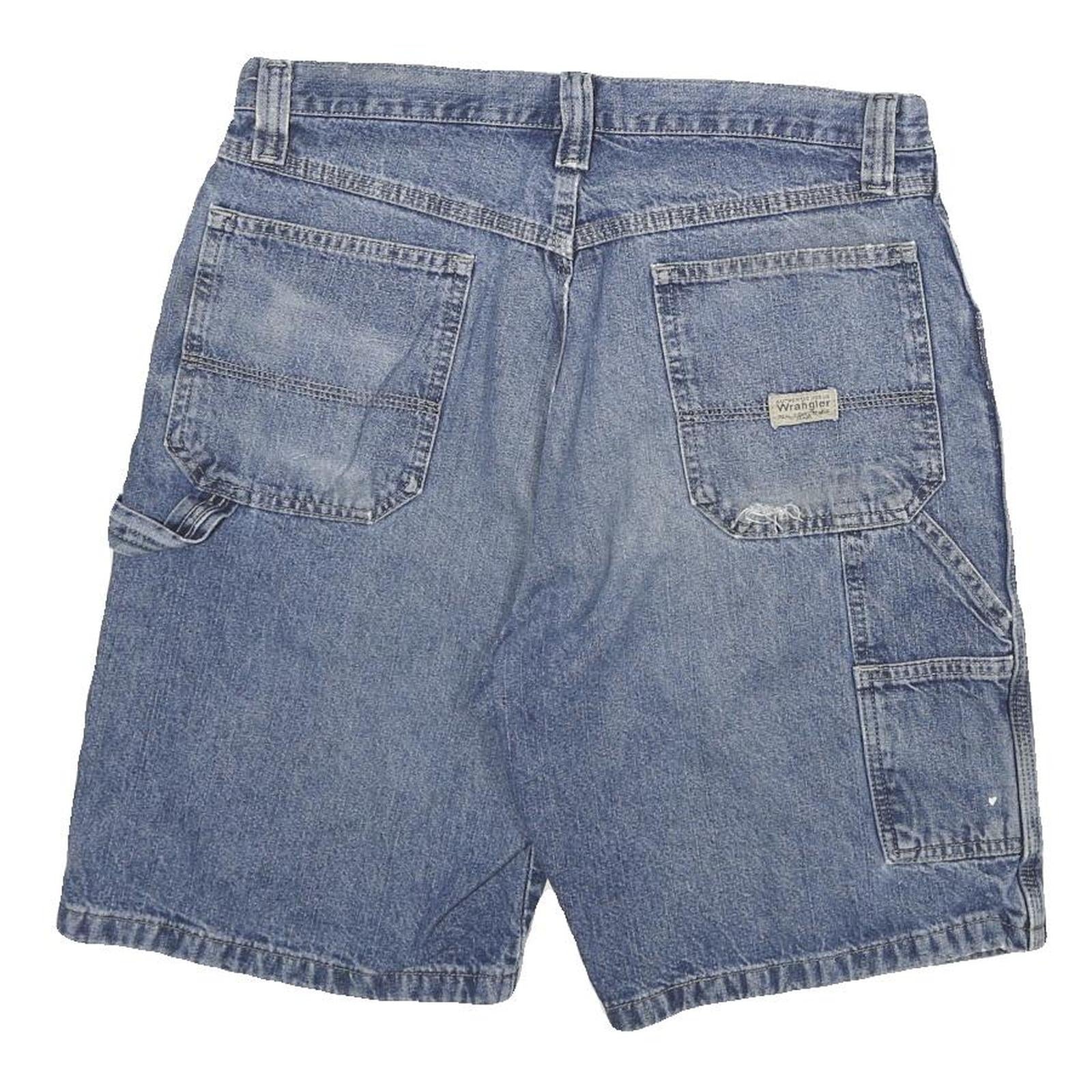 DICKIES Mens Denim Blue Carpenter Shorts XL W33 Utility Casual Workwear