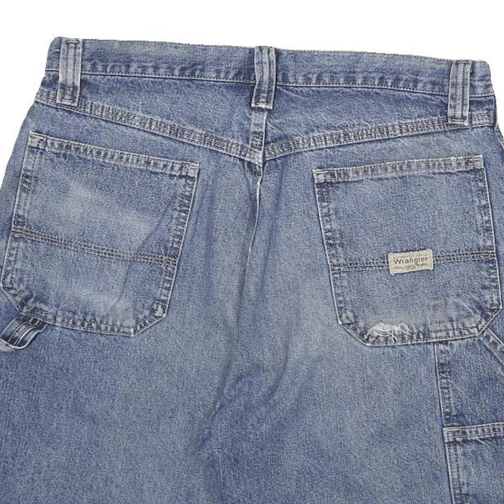 DICKIES Mens Denim Blue Carpenter Shorts XL W33 Utility Casual Workwear