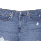 LEVI'S Womens Denim Blue Cut-Off Shorts M W34 Distressed Style