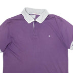 CHAMPION Mens Polo Shirt Purple L