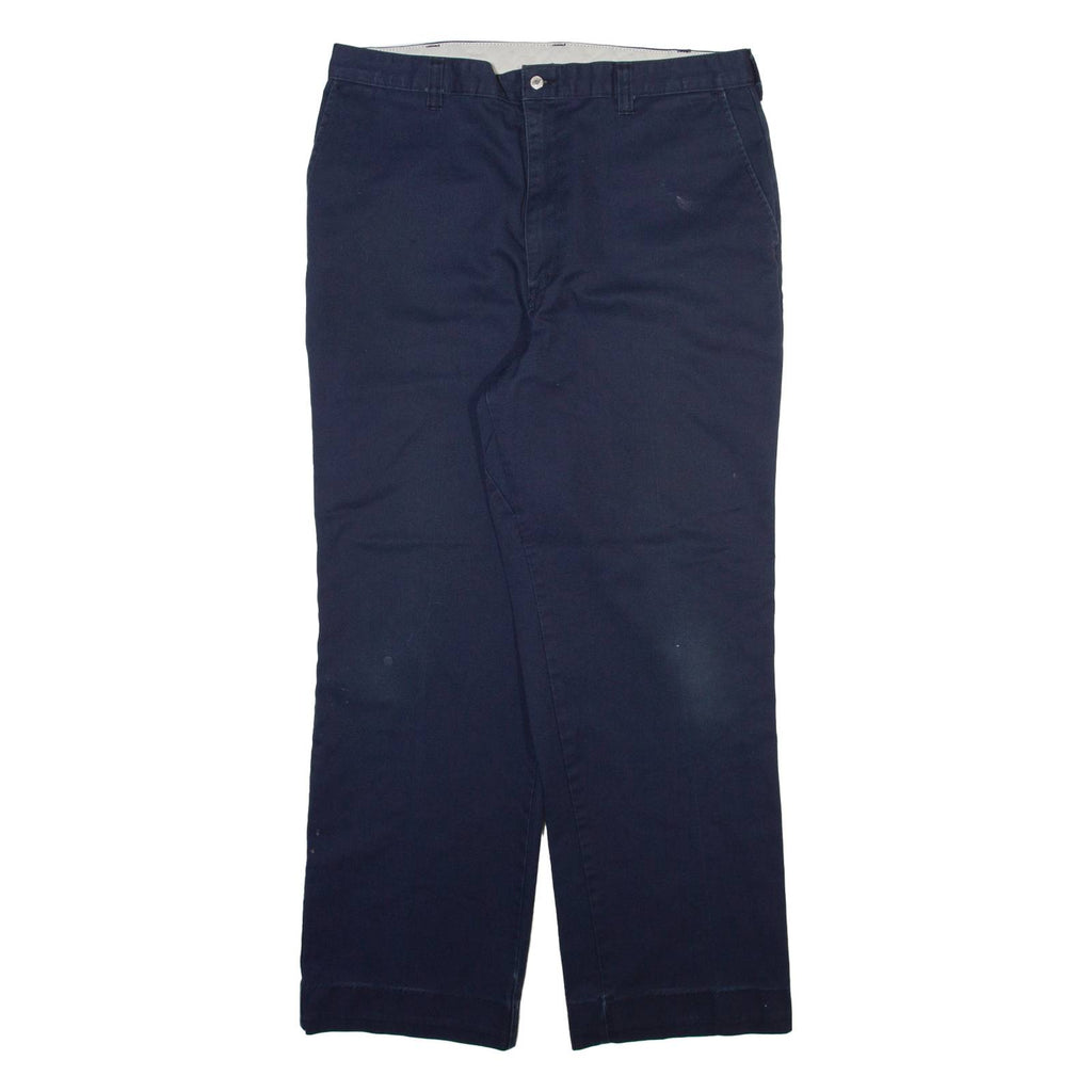 DICKIES Mens Trousers Blue Regular Straight W34 L28
