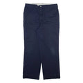 DICKIES Mens Trousers Blue Regular Straight W34 L28