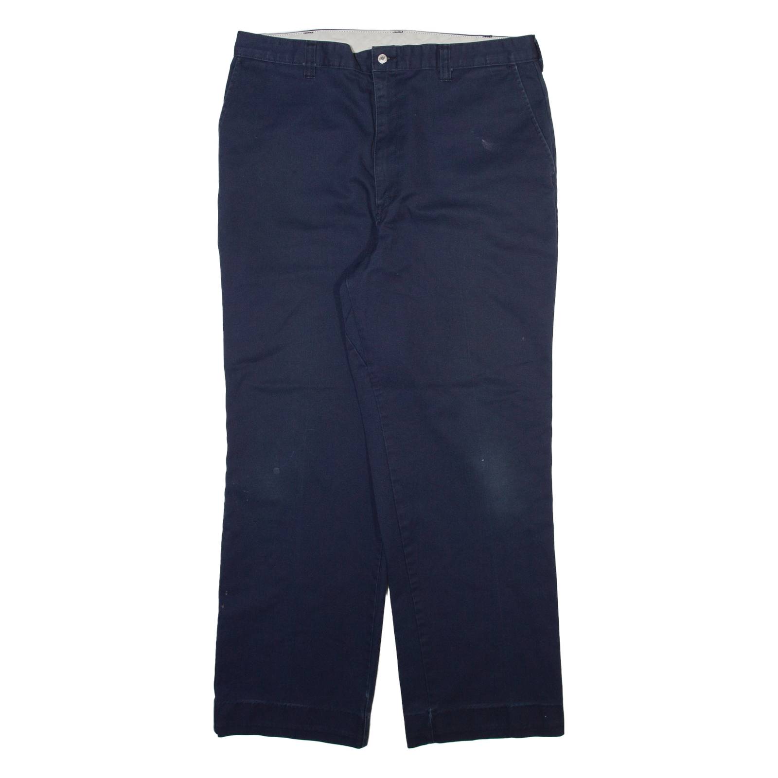 DICKIES Mens Trousers Blue Regular Straight W34 L28