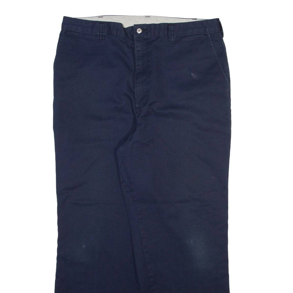 DICKIES Mens Trousers Blue Regular Straight W34 L28