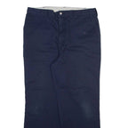 DICKIES Mens Trousers Blue Regular Straight W34 L28