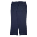 DICKIES Mens Trousers Blue Regular Straight W34 L28