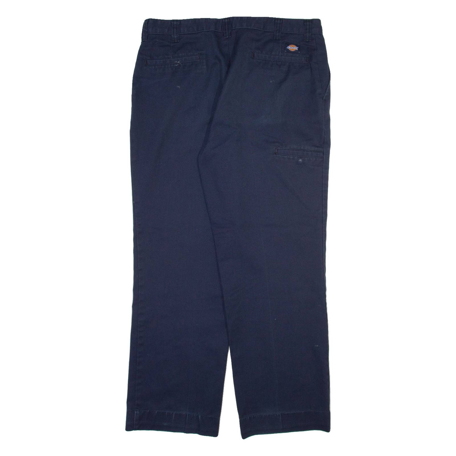 DICKIES Mens Trousers Blue Regular Straight W34 L28