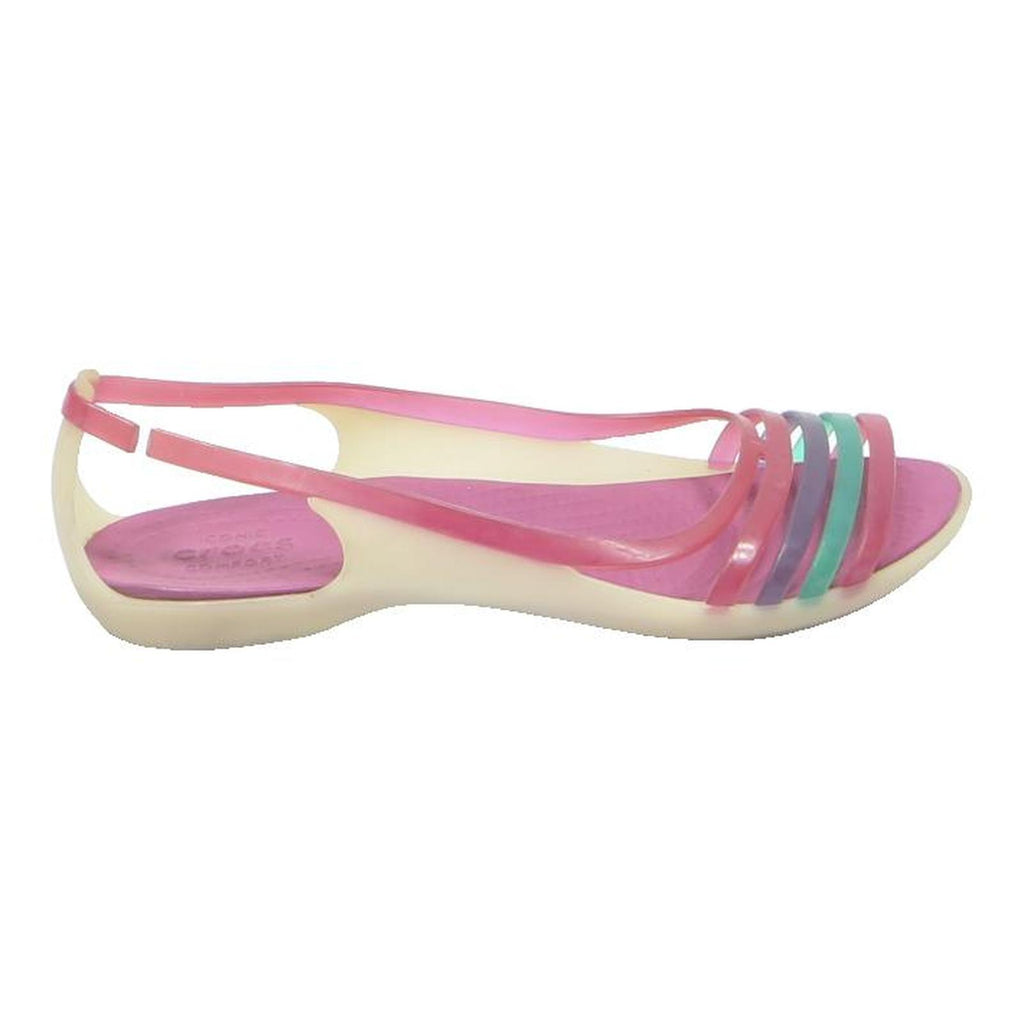 CROCS Women's Sandal Pink Multi Synthetic UK 7 Lightweight Casual Summer