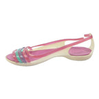CROCS Women's Sandal Pink Multi Synthetic UK 7 Lightweight Casual Summer