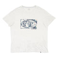 ANIMAL Mens White Graphic T-Shirt XL Cotton Blend Short Sleeve Crew Neck Casual
