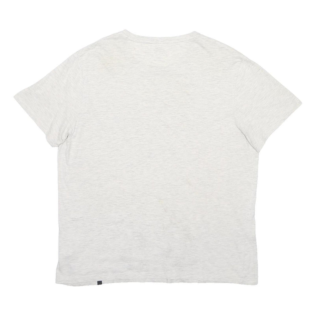 ANIMAL Mens White Graphic T-Shirt XL Cotton Blend Short Sleeve Crew Neck Casual