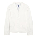GAP Womens White Casual Jacket UK 10 Cotton Plain Button Closure Classic Fit