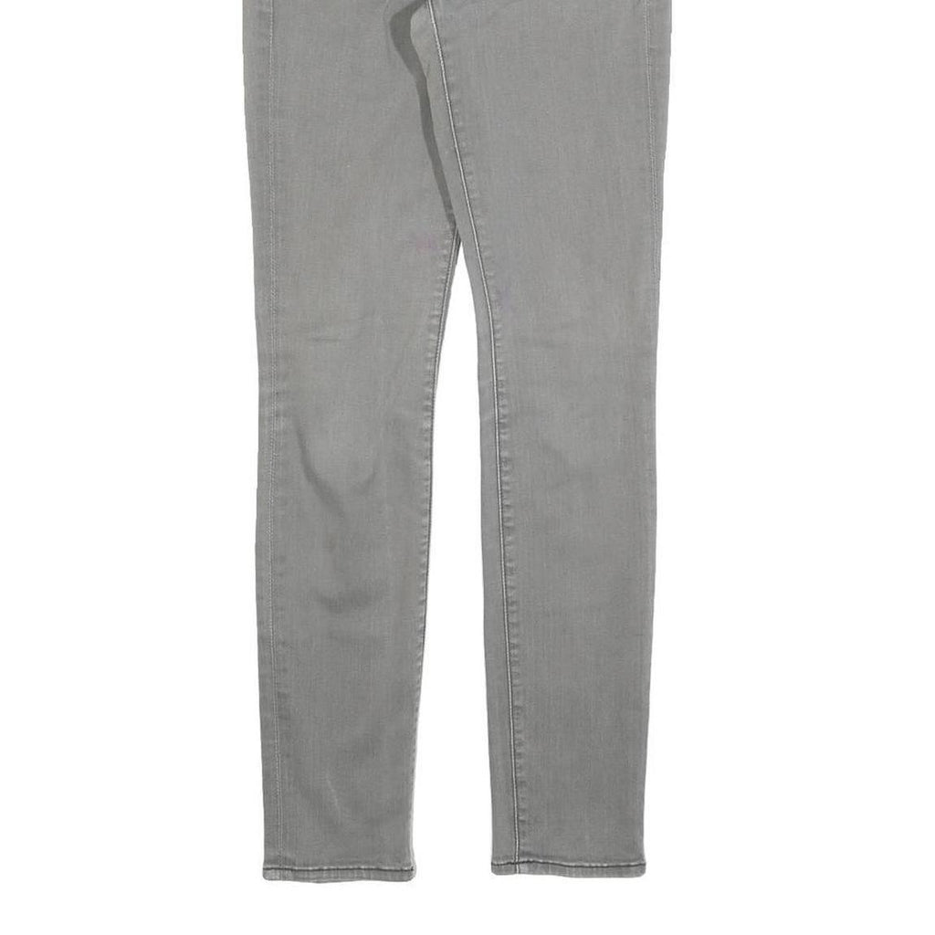 7 FOR ALL MANKIND Womens Jeans Grey Slim Skinny Denim Medium W25 L28 Stylish Zip