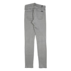 7 FOR ALL MANKIND Womens Jeans Grey Slim Skinny Denim Medium W25 L28 Stylish Zip