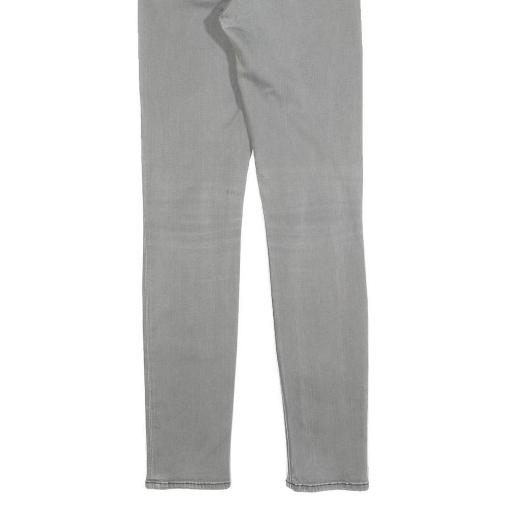 7 FOR ALL MANKIND Womens Jeans Grey Slim Skinny Denim Medium W25 L28 Stylish Zip